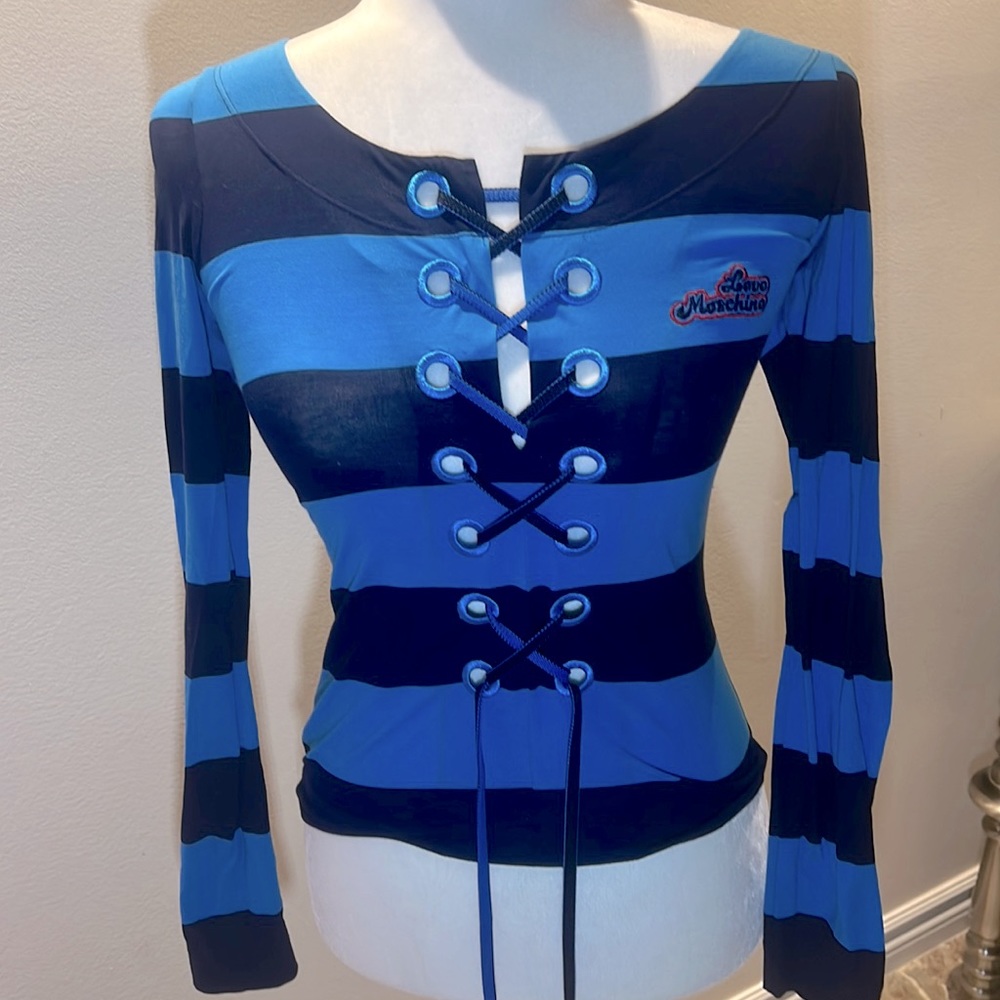 Love Moschino long sleeves  striped top